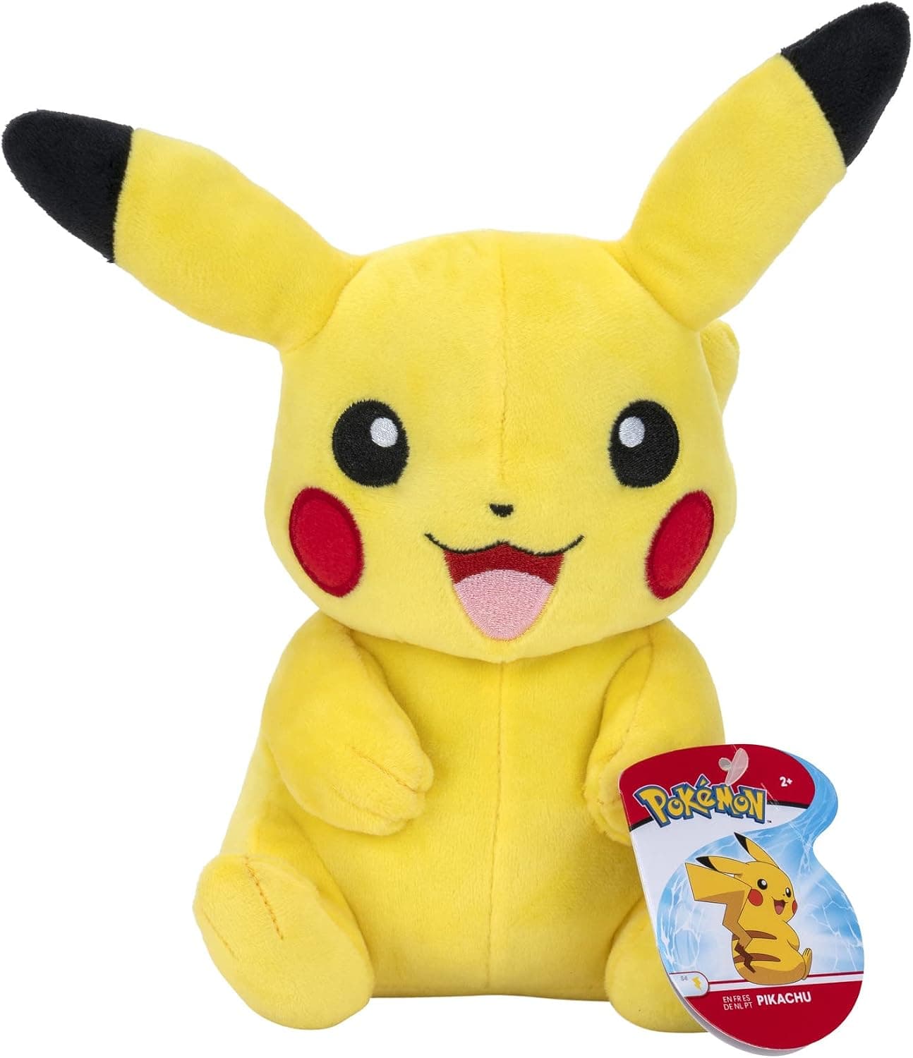 Pokemon Pikachu Plush, 8 Inches, Authentic Details
