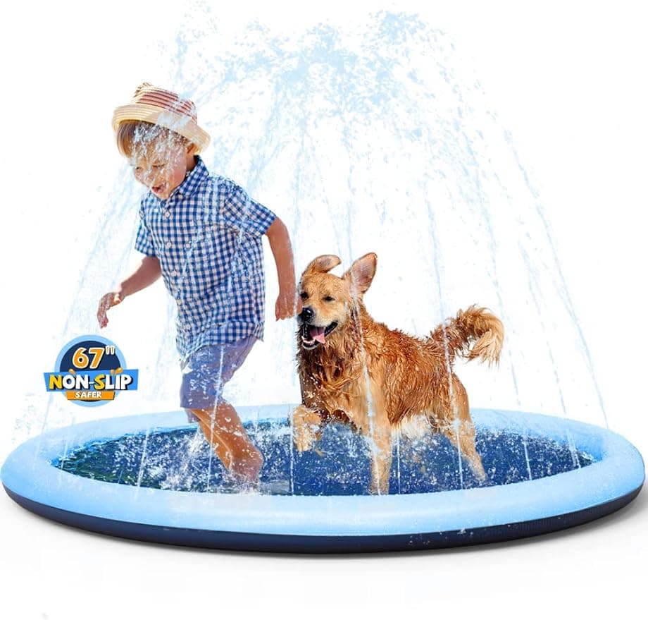 VISTOP 67-Inch Non-Slip Splash Pad