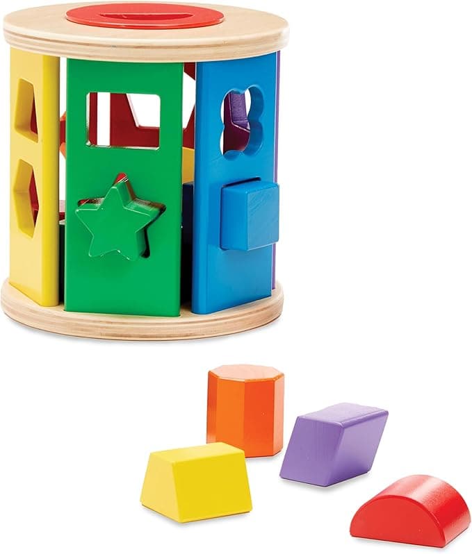 Melissa & Doug Match and Roll Shape Sorter