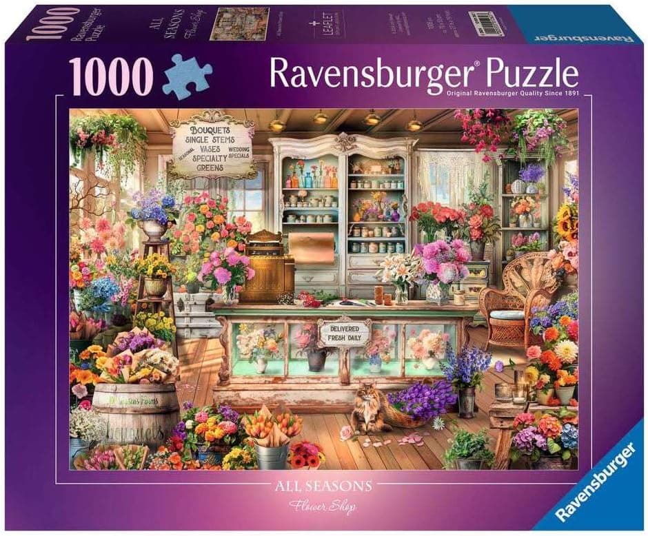 Ravensburger All Seasons Flower Shop 1000-Piece Puzzle