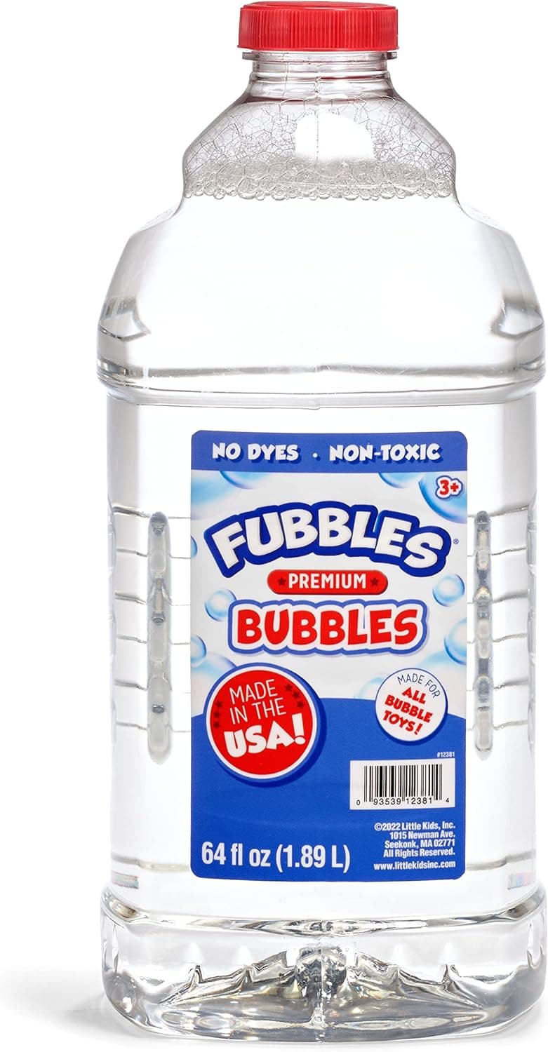 Little Kids Bubbles by Fubbles, 64oz Refill Solution