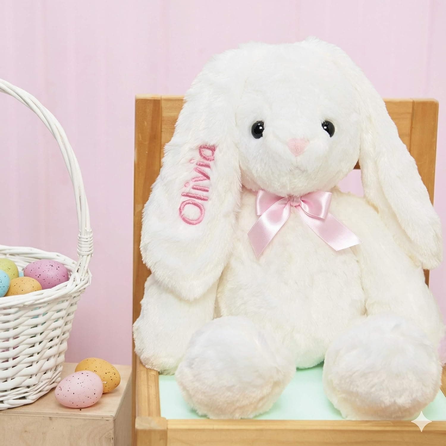 DIBSIES Personalized Hoppity Floppity Bunny, 18 Inches