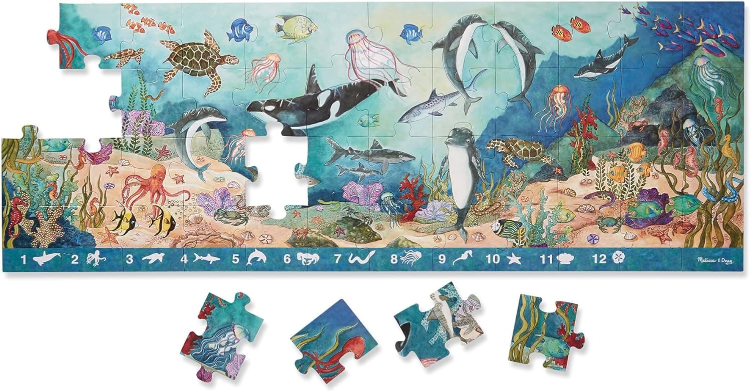 Melissa & Doug Under the Sea Search & Find Floor Puzzle, 48 Pieces