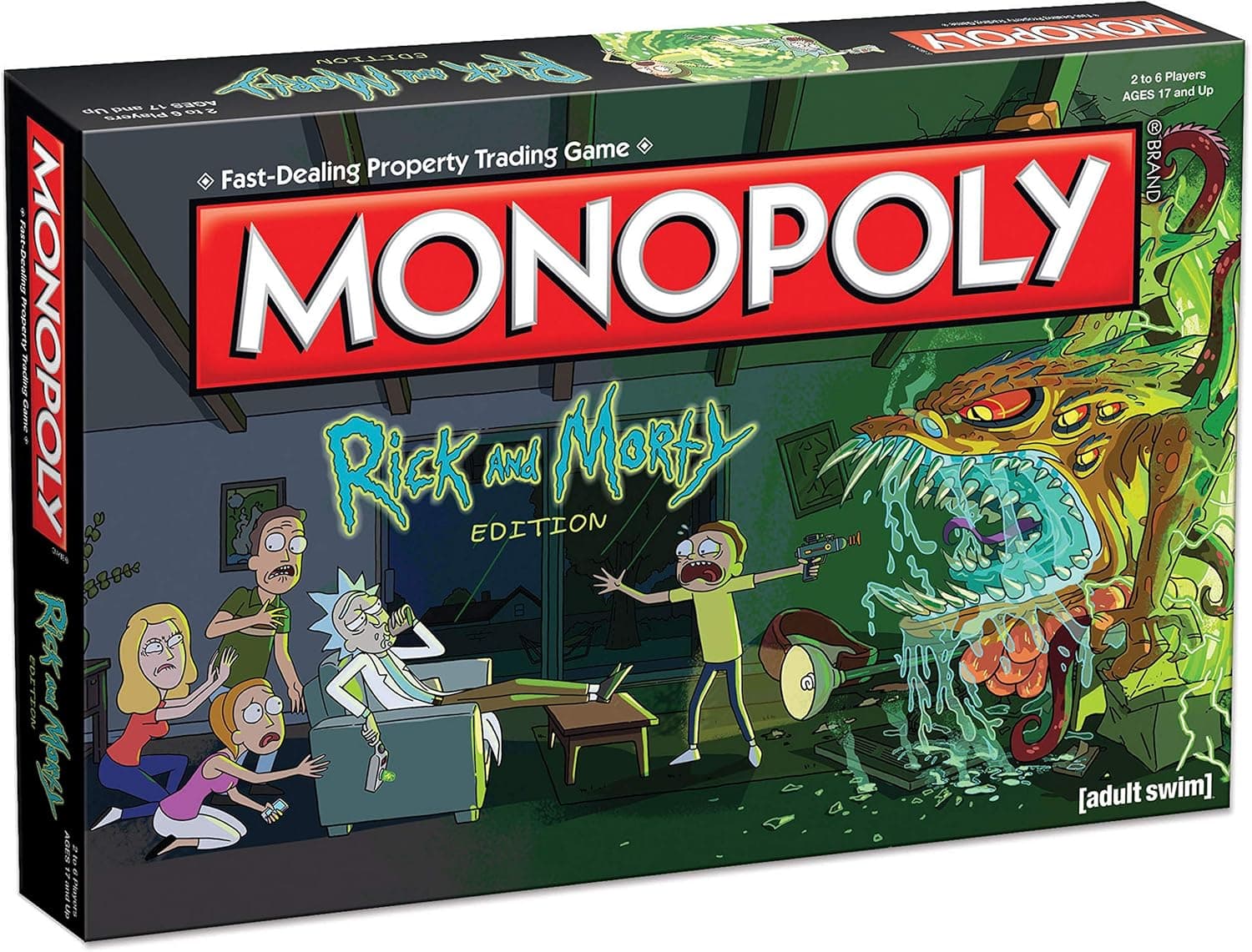 Monopoly Rick & Morty Board Game | Collectible Monopoly Game Based On Adult Swim Series Rick & Morty | Officially Licensed Rick & Morty Board Game