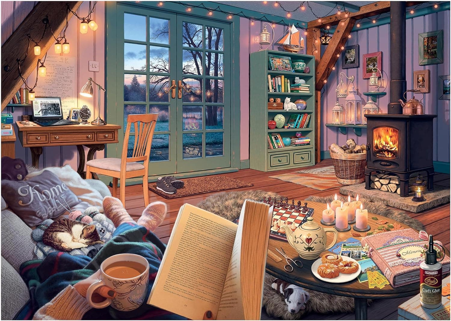 Ravensburger Cozy Retreat 500-Piece Large Format Puzzle