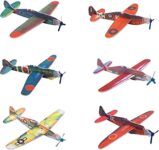 Rhode Island Novelty 8 Inch Flying Glider Plane, Set of 12 Multicolor USA TOY DEALS
