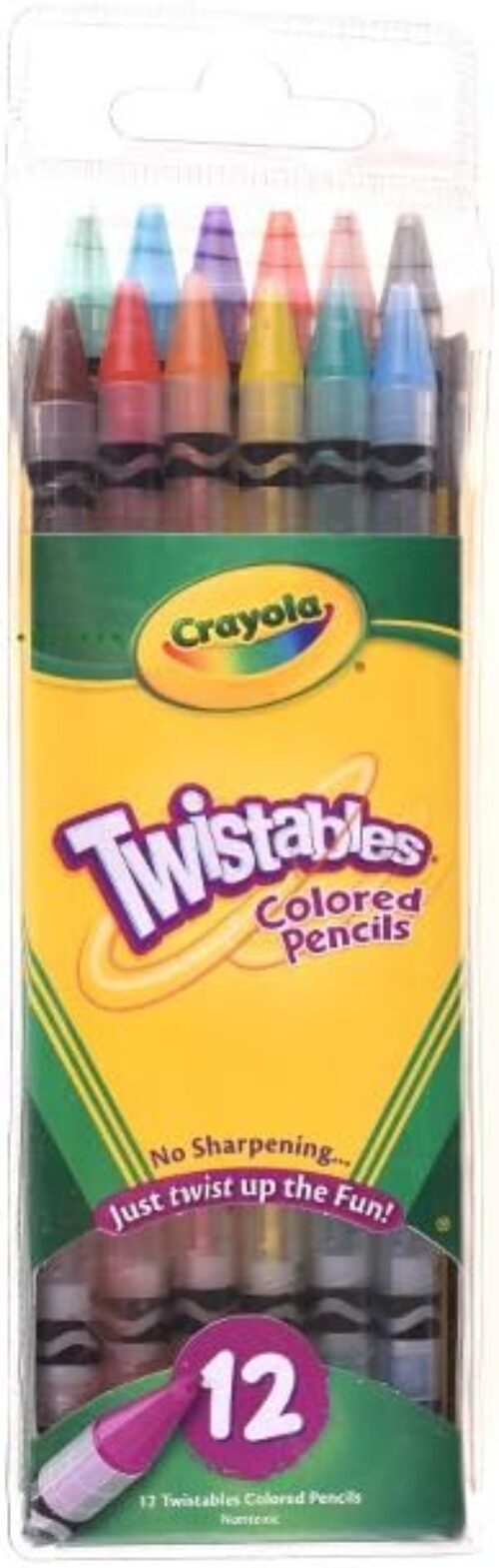Crayola Twistables Colored Pencils, Gift for Kids, 12ct