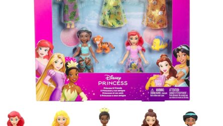 Mattel Disney Princess & Friends 10-Piece Small Doll Set | 5 Princesses & 5 Animal Friends | Disney Princess Toys for Kids Ages 3+